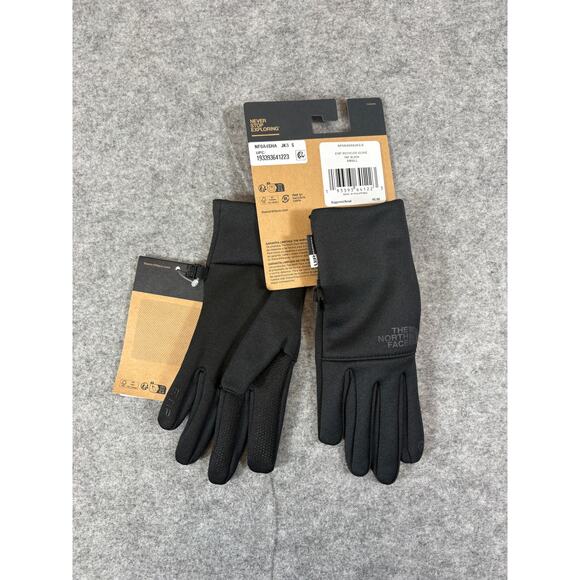 The North Face Etip Recycled Gloves Mens Size Small Black NWT - Picture 1 of 7